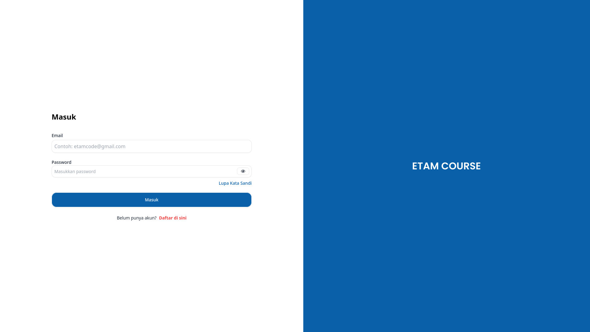 Platform E-Learning Interaktif dengan Code Compiler & Payment Gateway